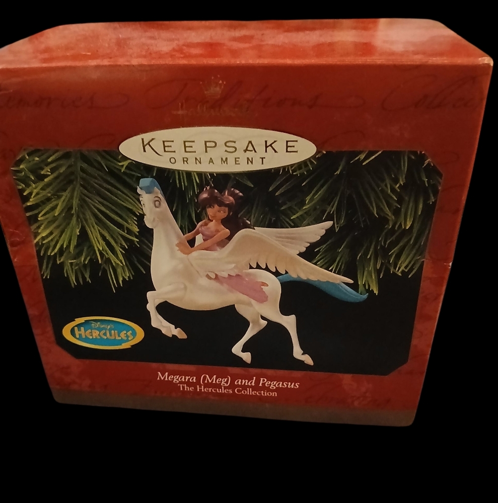 nwt Keepsake Ornament Megara and Pegasus the hercules collection